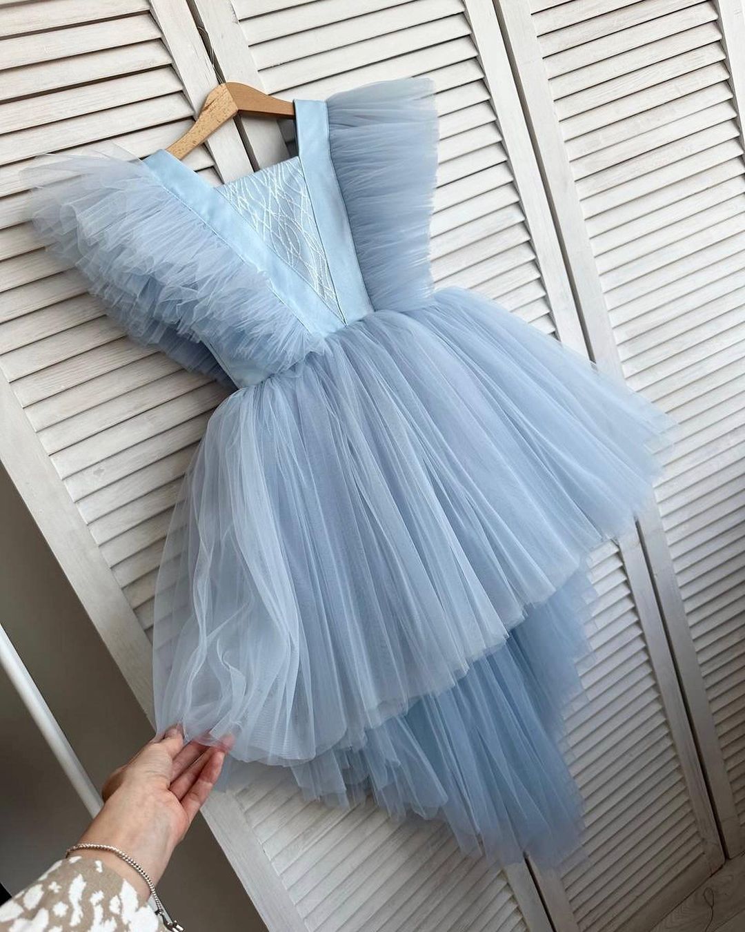 Blue Butterfly dress EU 128-134