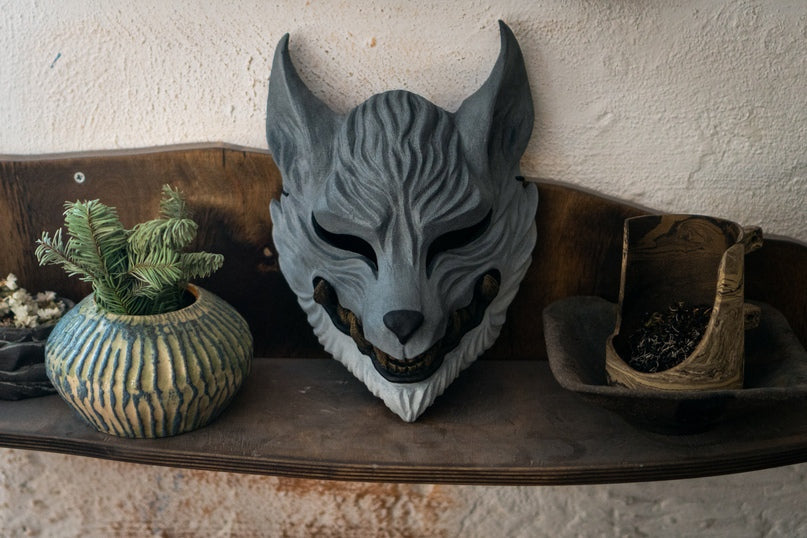 Japan Oni Mask of Wolf