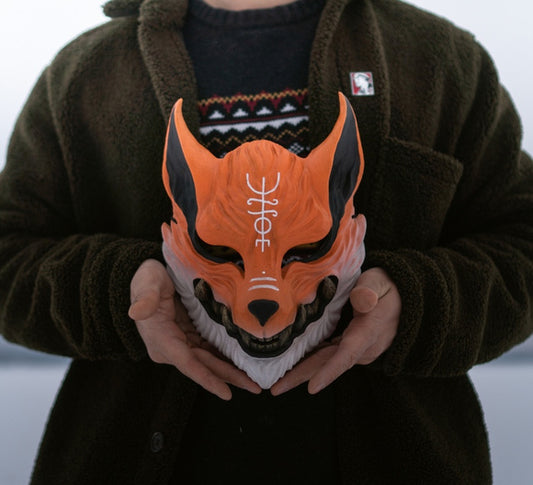 Japan Oni Mask of Shaman Fox
