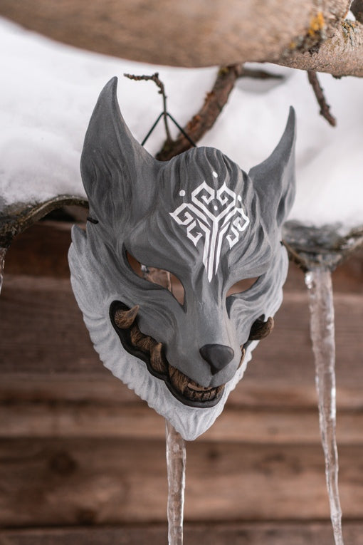 Japan Oni Mask of Wolf: Shaman