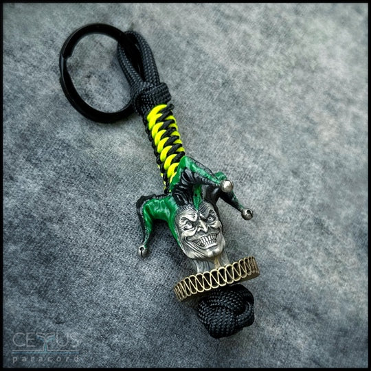 Harlequin horror paracord bead LIMITED EDITION