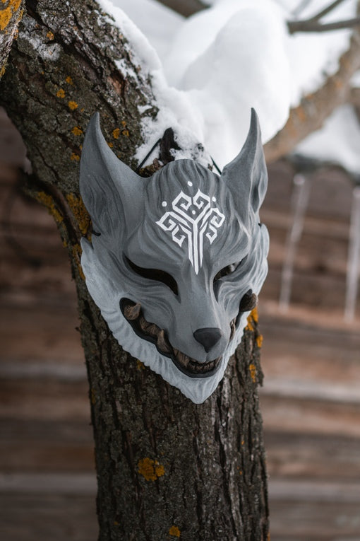 Japan Oni Mask of Wolf: Shaman