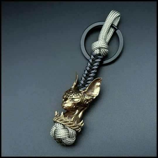 Sphinx Keychain paracord bead