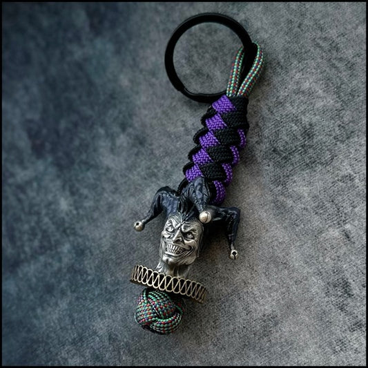 Harlequin horror paracord bead LIMITED EDITION