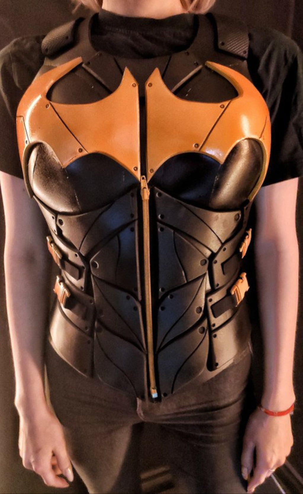 Cosplay chestplate Batgirl armor front view