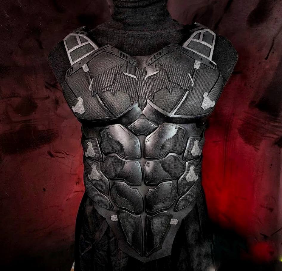Black Red Hood chest armor cosplay vest wearable costume