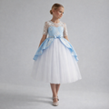 Cinderella Disney Princess dress for girls with tiered tulle skirt