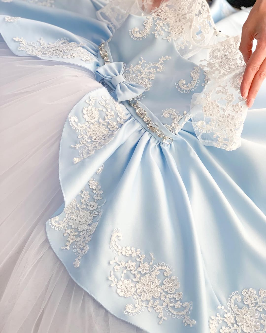 Elegant kids princess gown inspired by Disney Cinderella