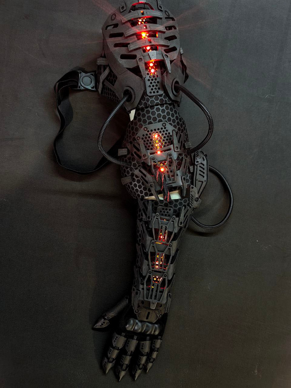 Cyberpunk arms armor set for cosplay and sci-fi costumes