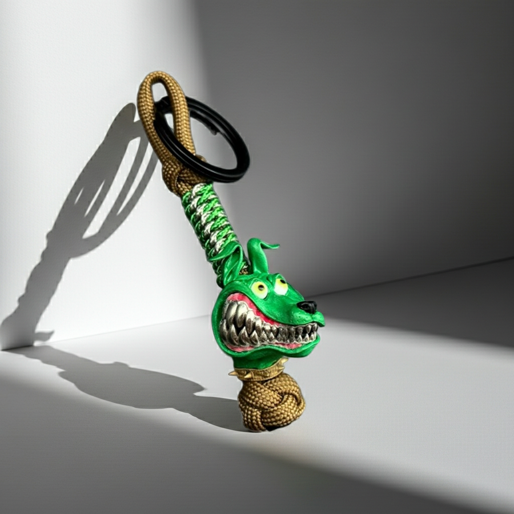 EDC paracord bead for keychains and lanyards