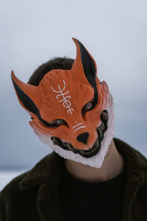 Japan Oni Mask of Shaman Fox