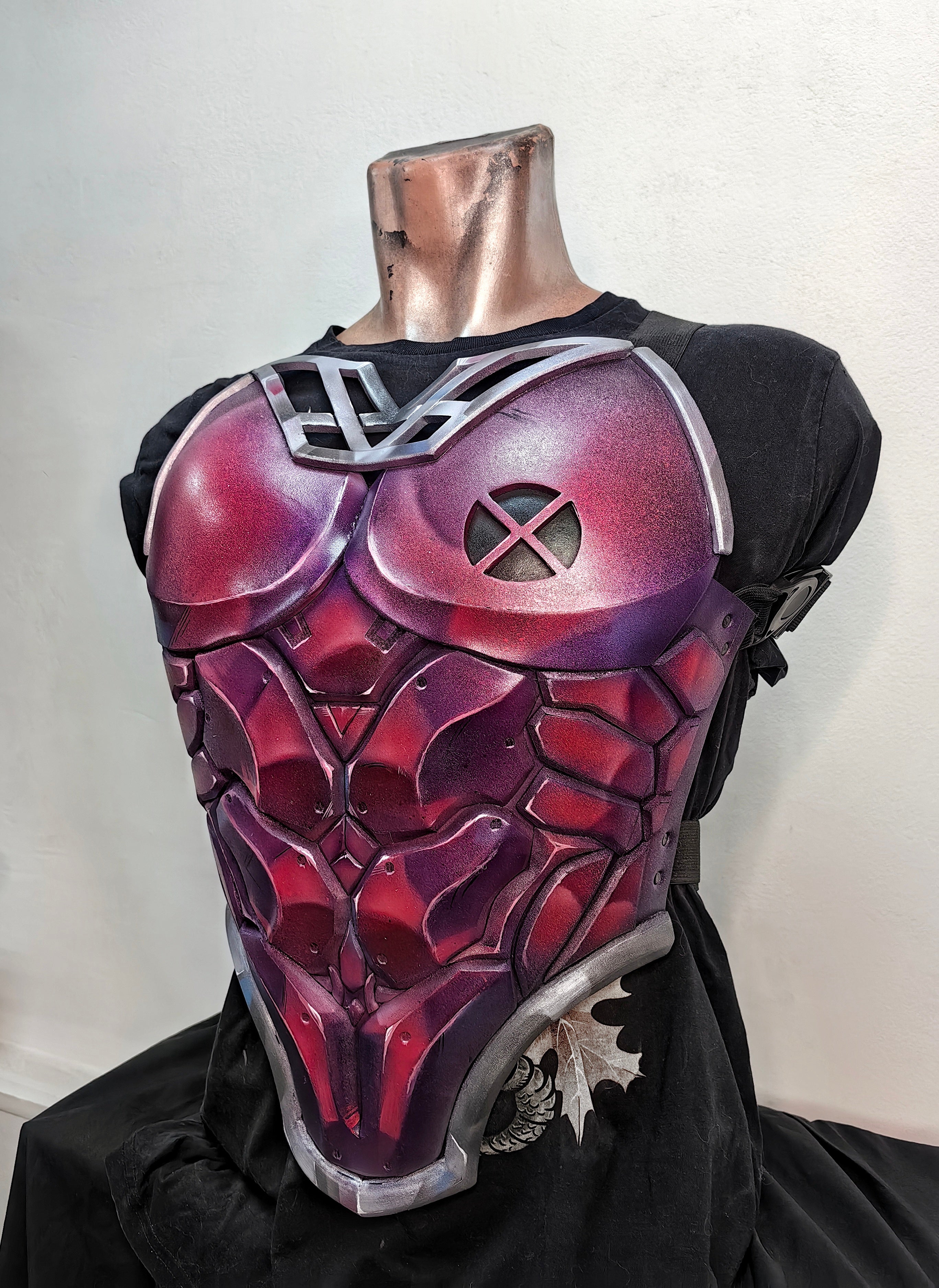 Gambit inspired armor chest with realistic hand painted finish