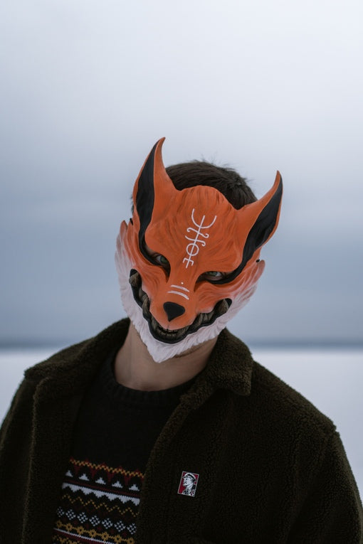 Japan Oni Mask of Shaman Fox