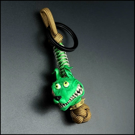 Milo Keychain paracord bead