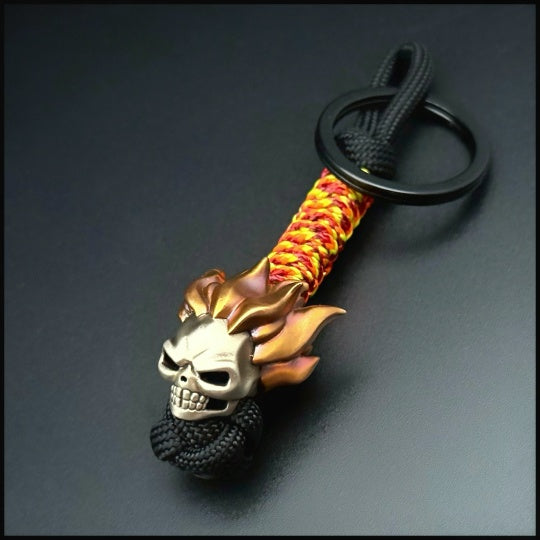 Ghost Rider Keychain paracord bead