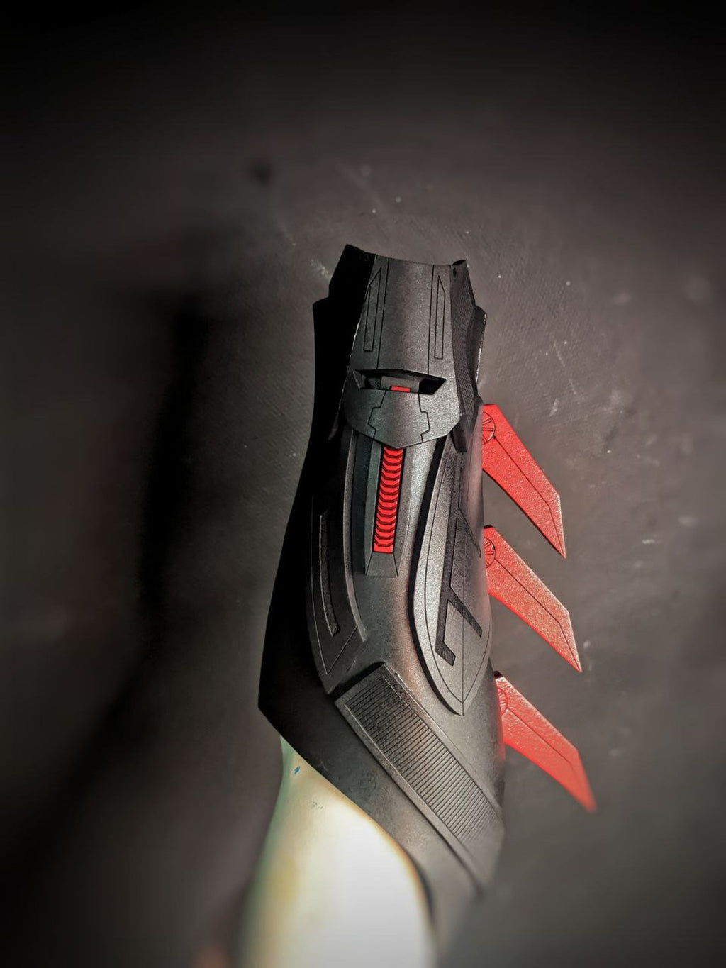 Red hood bracers (gauntlets) for cosplay