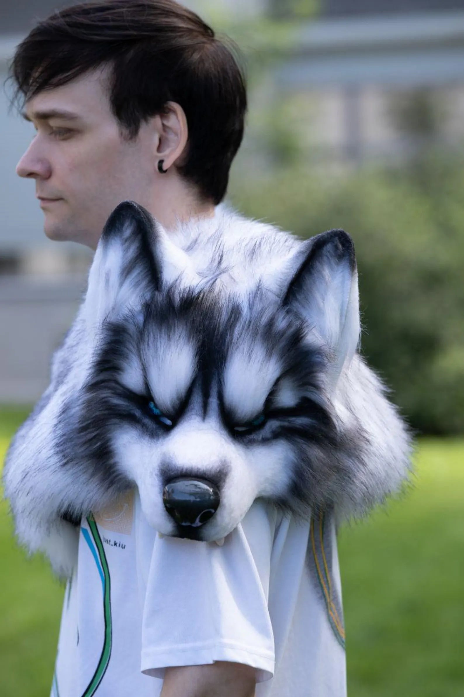 Wolf Mask in a realistic style