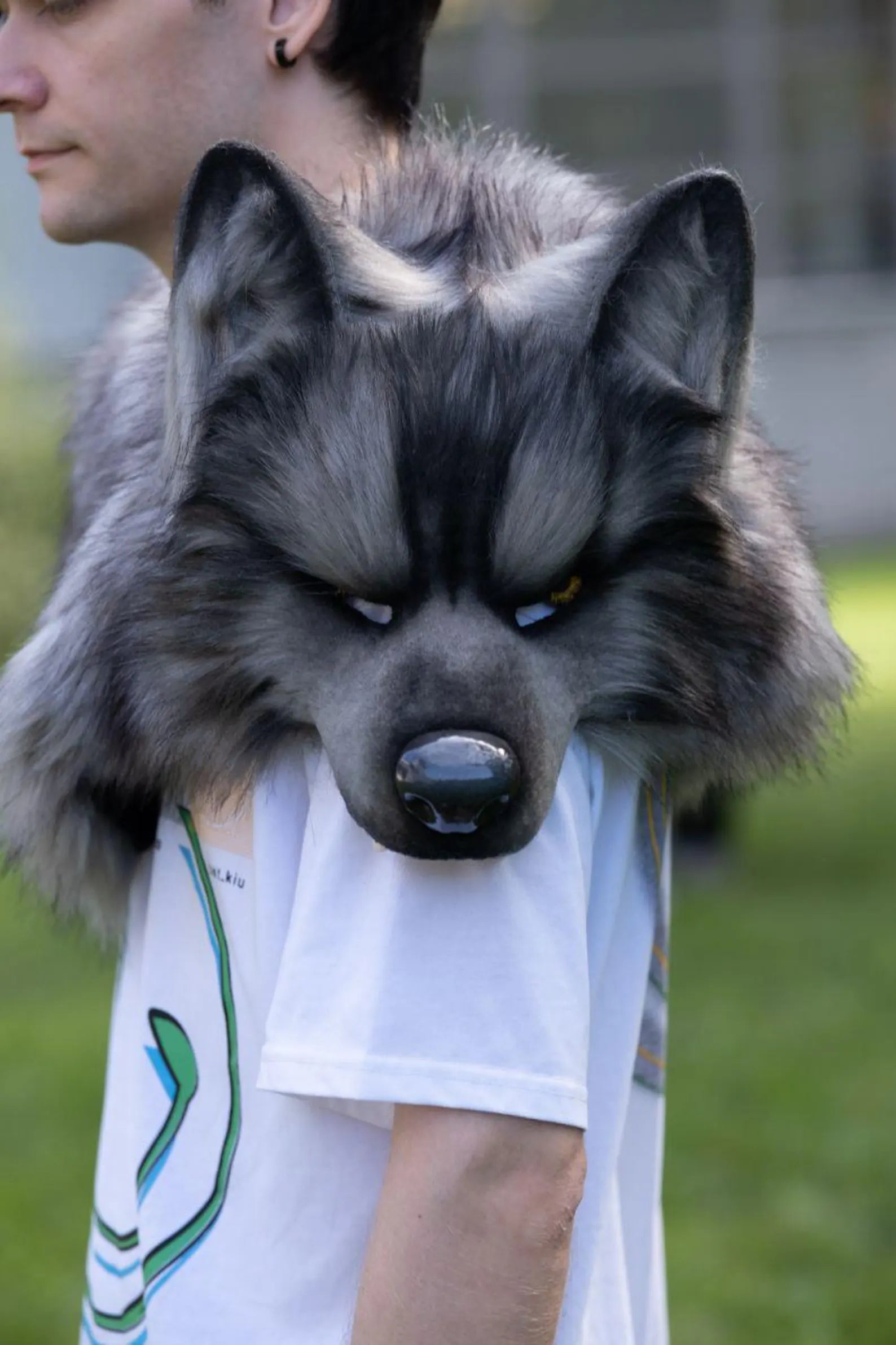 Wolf Mask in a realistic style