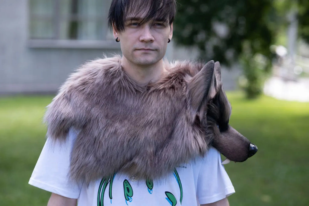 Wolf Mask in a realistic style