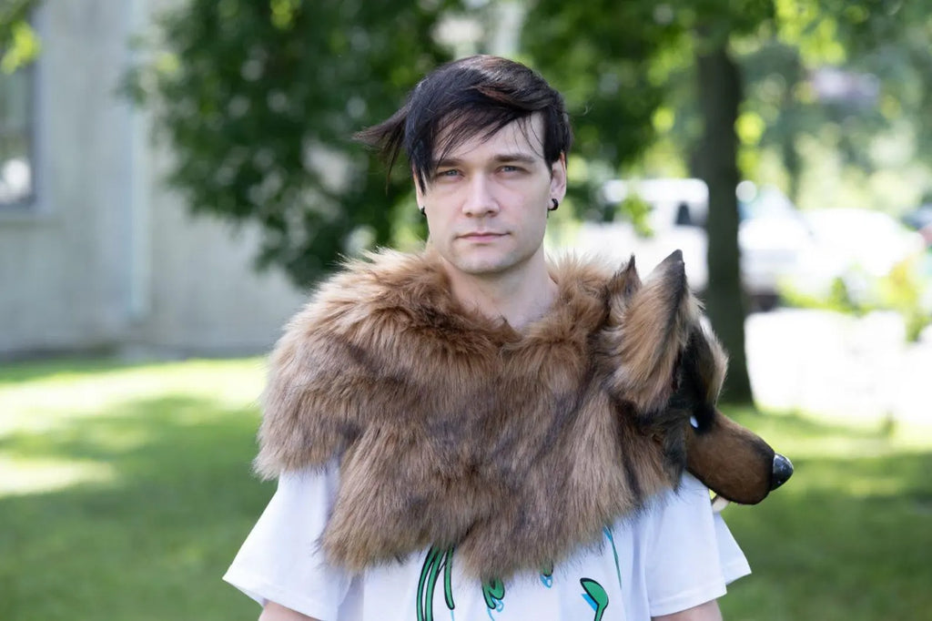 Wolf Mask in a realistic style