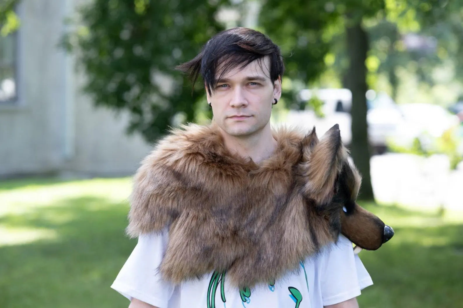 Wolf Mask in a realistic style