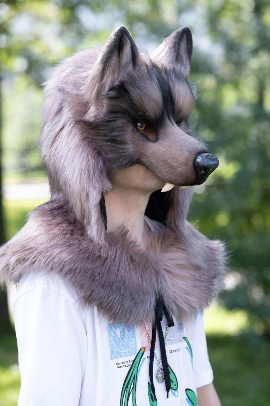 Wolf Mask in a realistic style