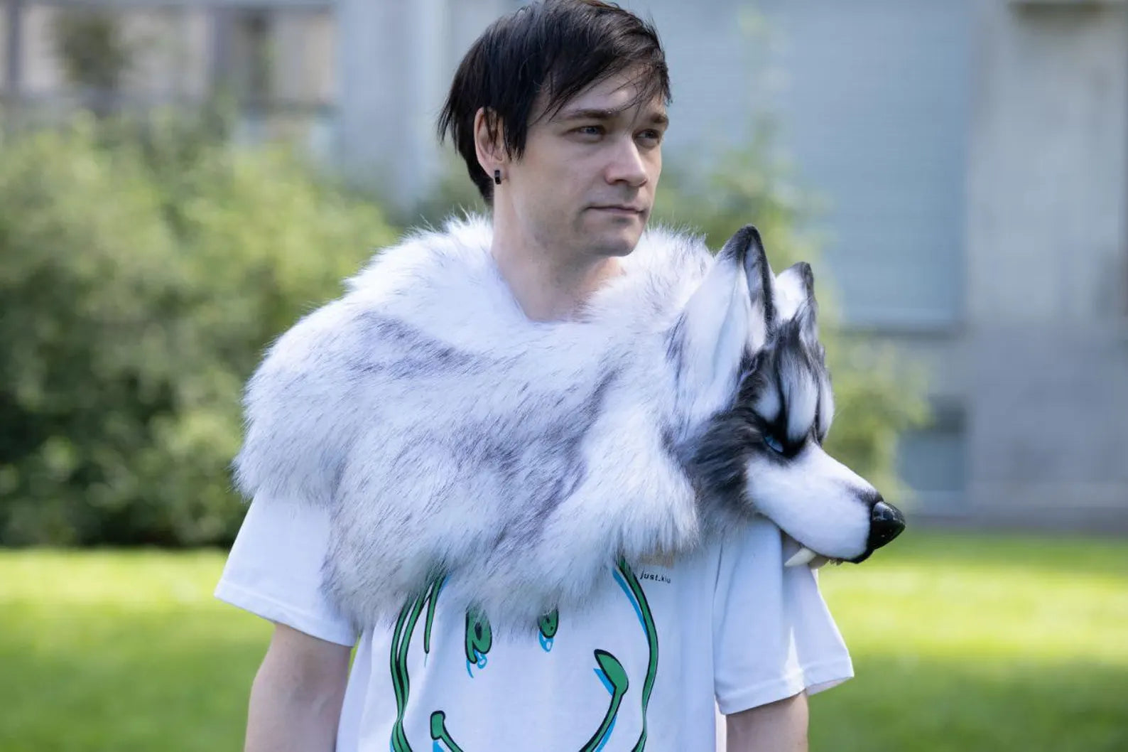 Wolf Mask in a realistic style