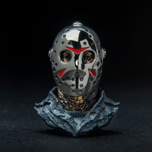 Horror themed metal paracord bead for bracelets