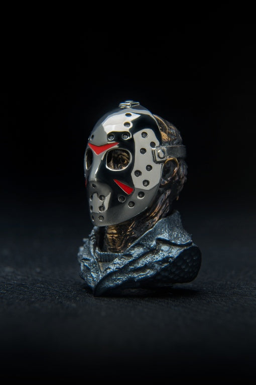 Paracord 550 compatible Jason horror bead detail