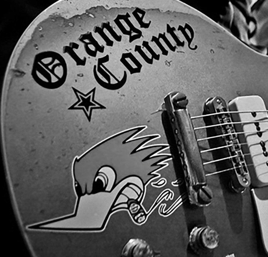 Orange County rock guitar decal vinyl sticker