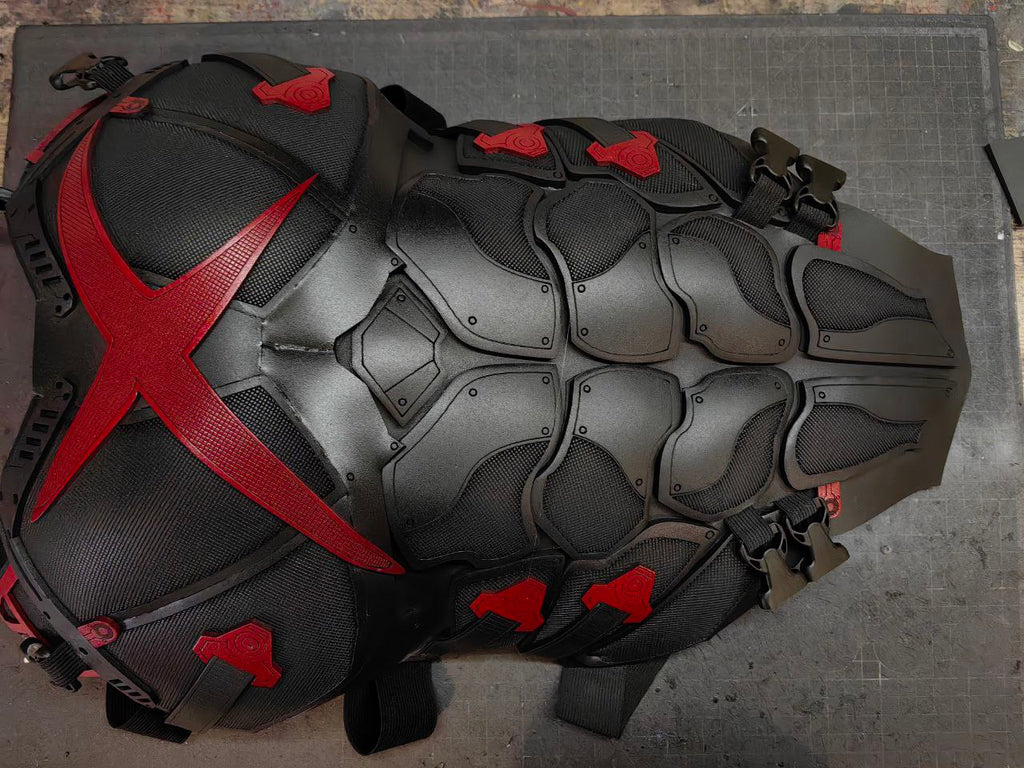Red X from Teen Titans Armor chest, X logo armor cosplay costume