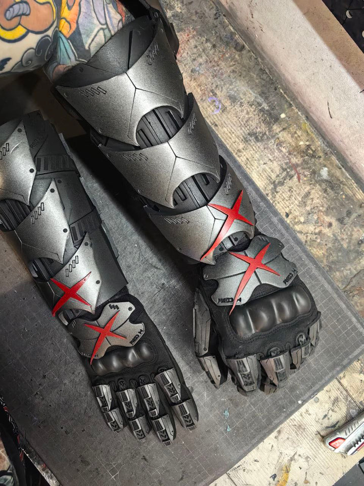 Red X from Teen Titans Cosplay Bracers, X logo bracers - EVA Foam Superhero