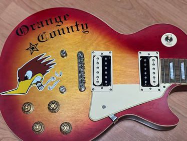 Mike Ness guitar stickers Woodpecker & Orange County decal Social Distortion