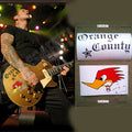 Mike Ness guitar stickers Woodpecker & Orange County decal Social Distortion