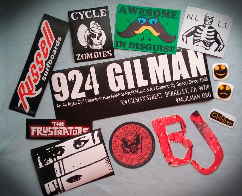 BJ 2013 guitar stickers punk guitar stickers vinyl decal. Set 13