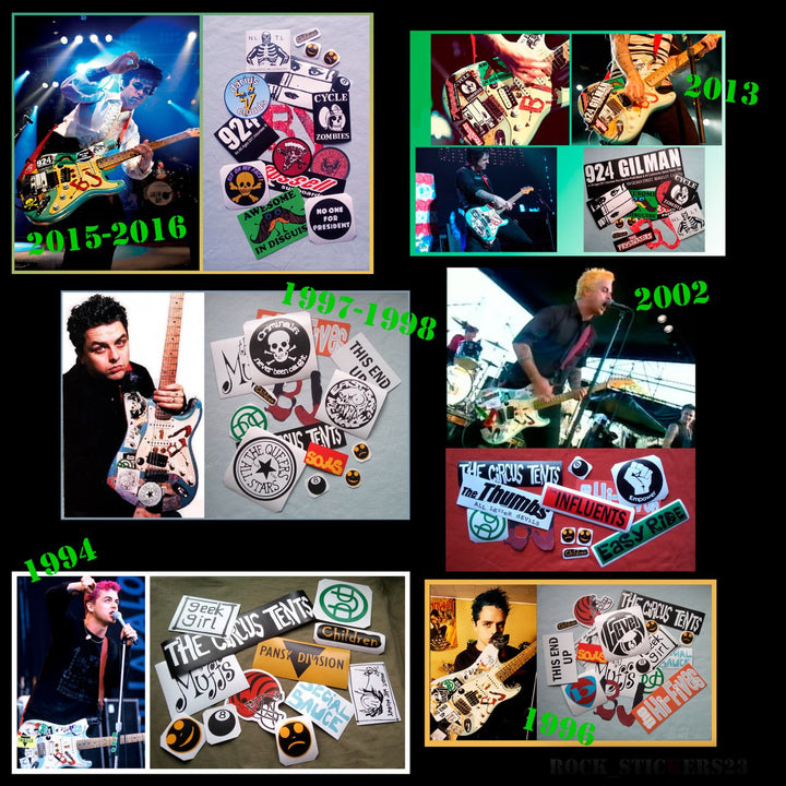 Choose Any 20 BJ guitar stickers All Versions