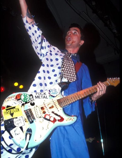 Billie Joe guitar stickers Version BJ 1994 vinyl decal Fernandes Blue. Set 18 (UPDATED VERSION)