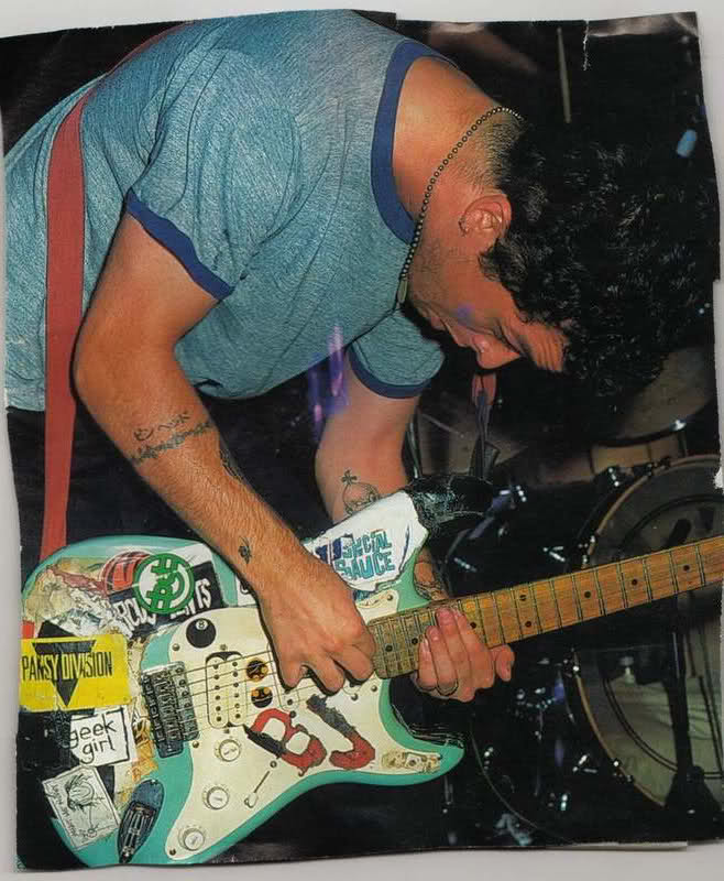 Billie Joe guitar stickers Version BJ 1994 vinyl decal Fernandes Blue. Set 18 (UPDATED VERSION)