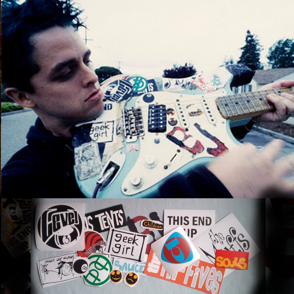 BJ 1996 guitar stickers punk rock vinyl decal. Set 18