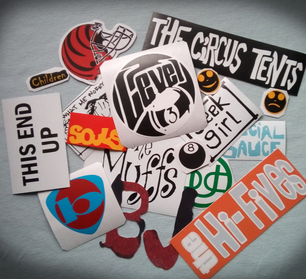 BJ 1996 guitar stickers punk rock vinyl decal. Set 18