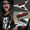 Kill Bon Jovi guitar stickers Jackson King V 1985 Custom Arctic White James Hetfield You haven’t got a player