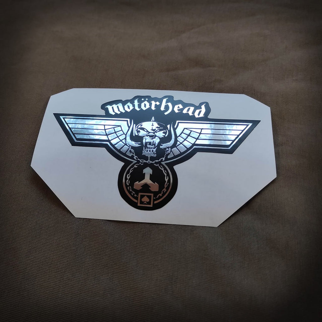 Lemmy Kilmister guitar stickers Motorhead decal Rickenbacker vinyl Hammered