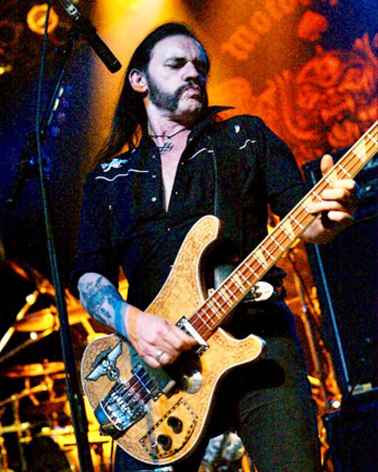 Lemmy Kilmister guitar stickers Motorhead decal Rickenbacker vinyl Hammered