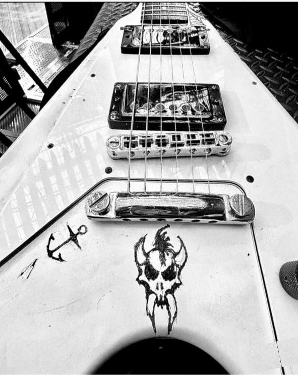 Guitar stickers James Hetfield Electra Flying V 2236 vinyl decal 2022-2023