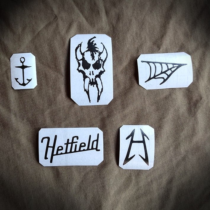 Guitar stickers James Hetfield Electra Flying V 2236 vinyl decal 2022-2023
