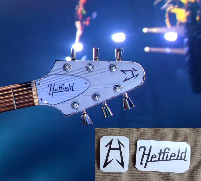 Guitar stickers James Hetfield Electra Flying V 2236 vinyl decal 2022-2023