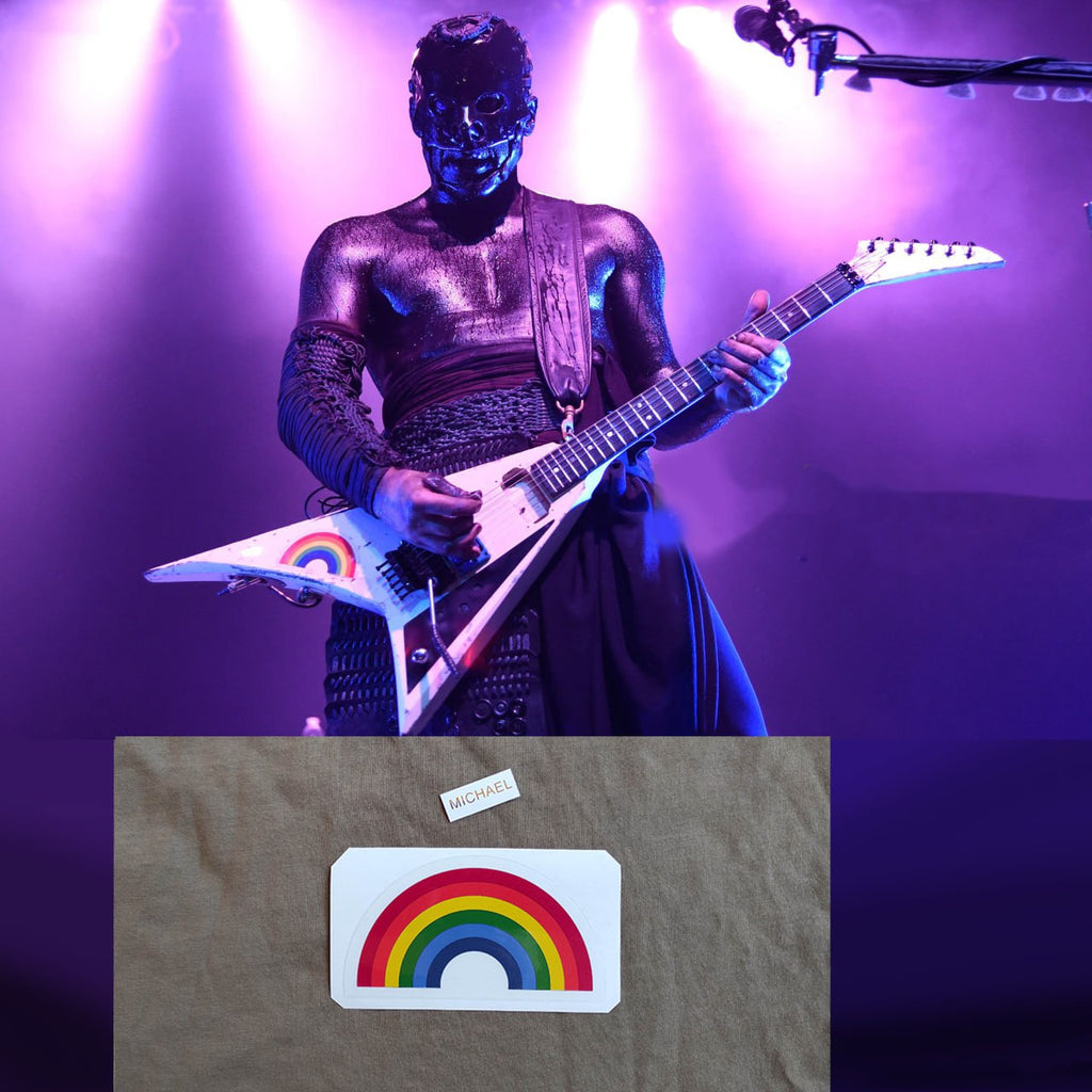 Wes Borland rainbow guitar stickers Jackson RR1 Limp Bizkit  decal
