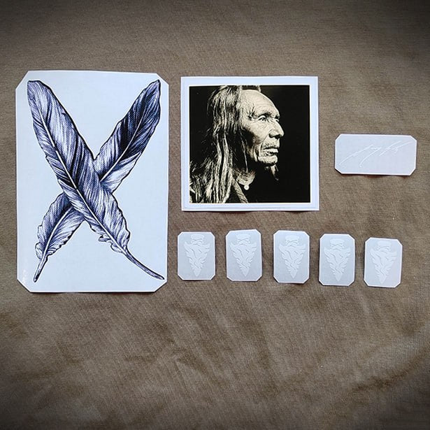 George Lynch guitar stickers Desert Eagle ESP LTD GL. Set 8