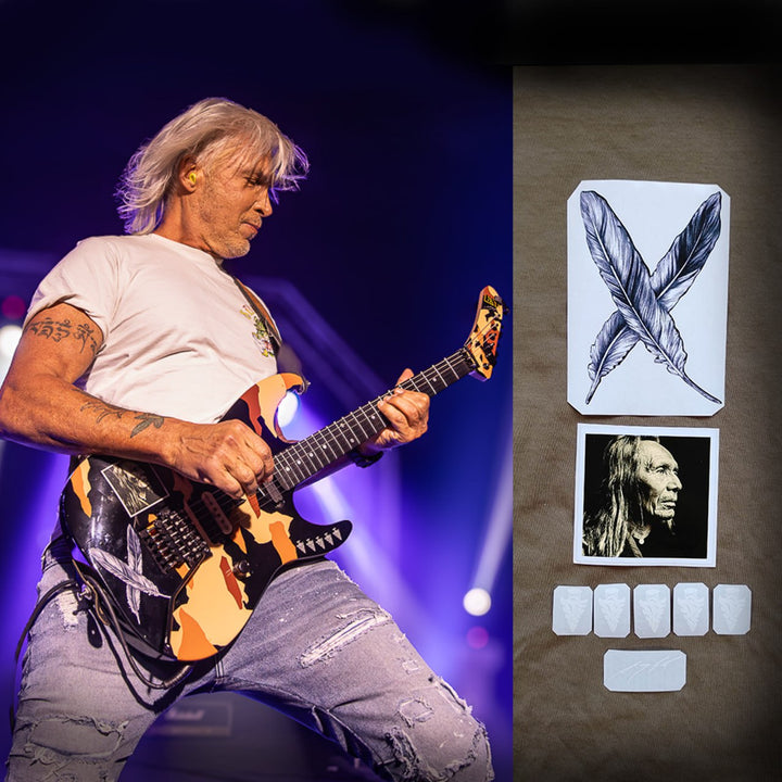 George Lynch guitar stickers Desert Eagle ESP LTD GL. Set 8