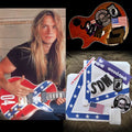 Zakk Wylde guitar stickers Rebel Flag Gibson Les Paul Black Sabbath